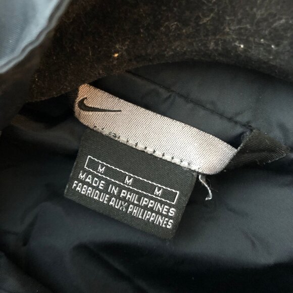 Nike Mens Windbreaker Jacket Fabric Lined Black Gray M - Picture 3 of 4